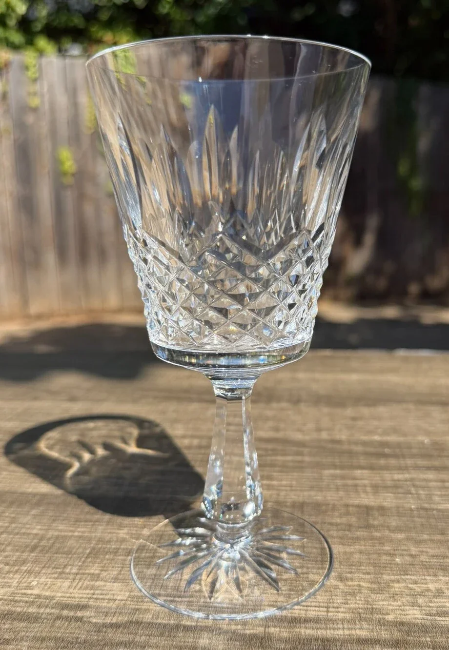 Waterford Crystal Kenmare Water Goblets Set of 5 Signed Ireland 6 7/8